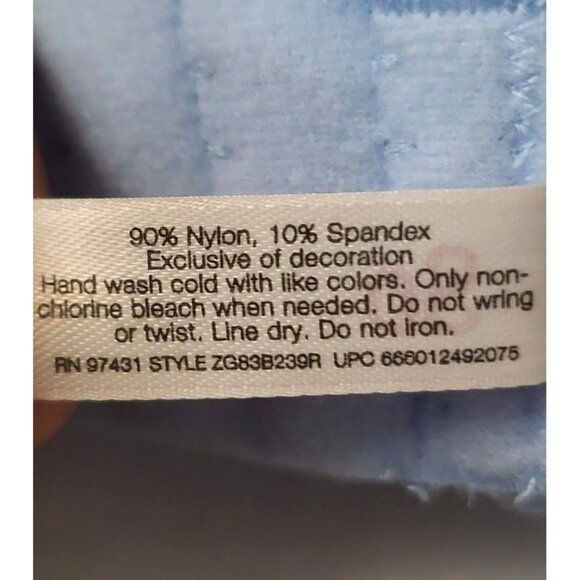 SO Intimates Convertible Lace Push-Up Bra Juniors 38C Blue Plunge Padded NWT - Picture 7 of 8